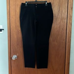 Loft Julie ankle cut skinny black pants